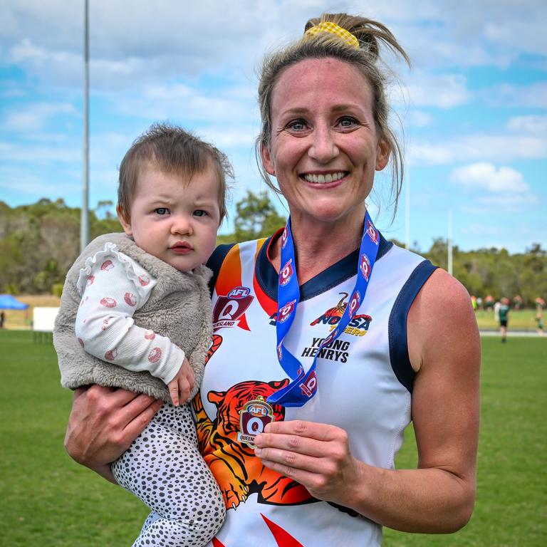 Cassandra Young of Noosa Tigers won the best on ground award for the QFAW Div 2 North Seniors. Picture: Supplied