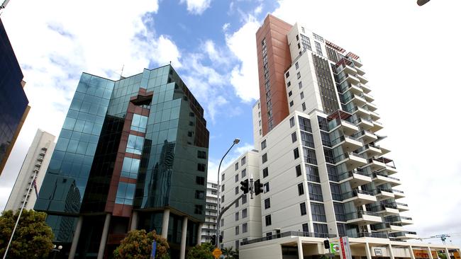 Surfers Paradise Police Headquarters is right next door to the Solaire apartment building Photo: David Clark.
