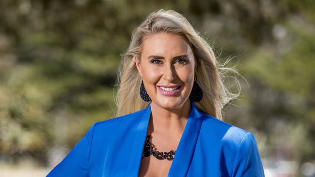 Jasmine Robson is the managing director of three Queensland adult entertainment venues and has launched a national freelance entertainment app PeachE. Picture: Jerad Williams