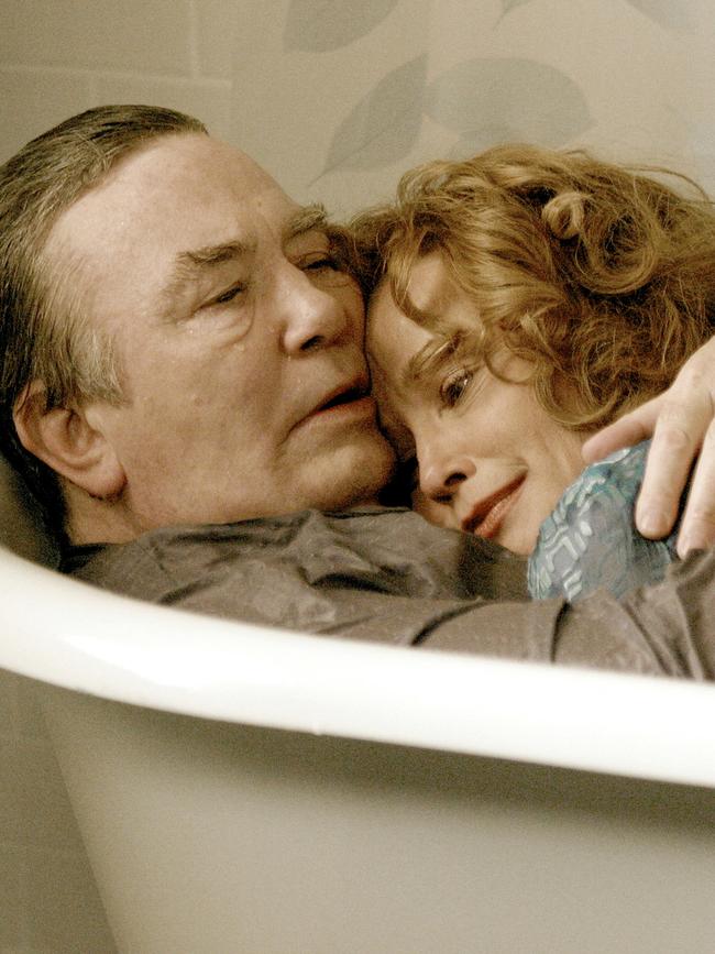 Albert Finney with Jessica Lange in Big Fish. Picture: Supplied 