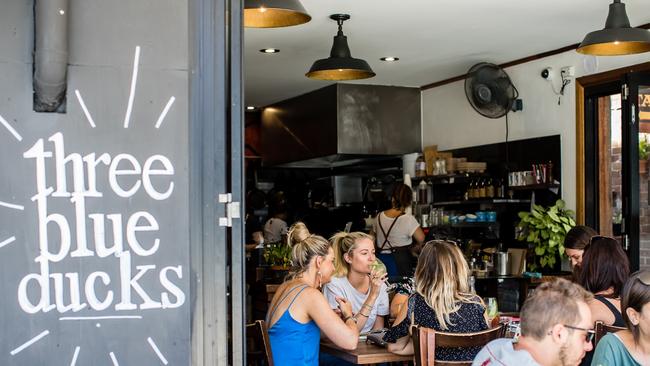 The original Three Blue Ducks cafe in Bronte.