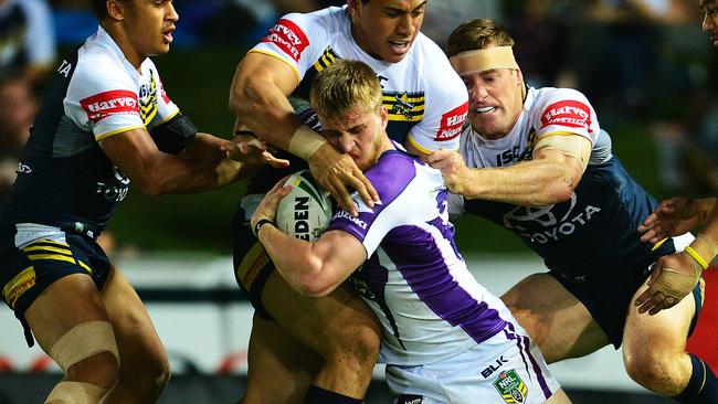 Cameron Munster is one of the stars on the rise at the Melbourne Storm. Picture: Zak Simmonds