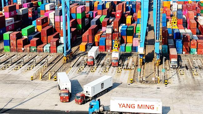 Qingdao Port, east China's Shandong province. The UN estimates that by 2030 China will command 45 per cent of all manufacturing, a level of dominance seen only twice before. Picture: AFP