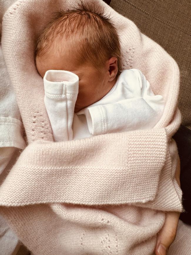 Athena Elizabeth Rose Mapelli Mozzi was born on January 22. Picture: Edoardo Mapelli Mozzi/Buckingham Palace via Getty Images