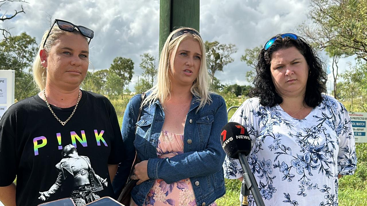 Gracemere parents Cindy O'Brien, Sarah Summerell and Jessica Lahrs want to see a high school built at Gracemere by 2028 on a lot of land already owned by the Education Department on the corner of Johnston Road and Lucas Street.