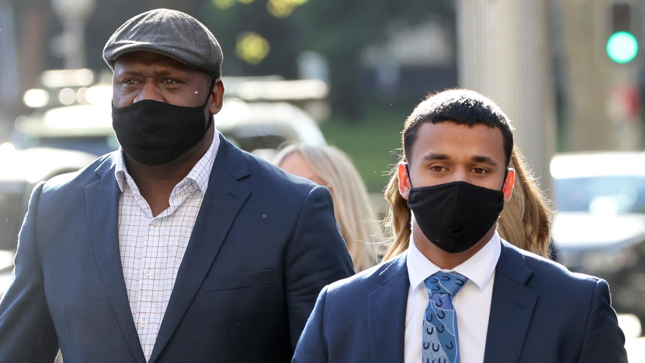Wendell and Tristan Sailor (right), who is standing trial in the NSW District Court. Picture: NCA NewsWire / Damian Shaw