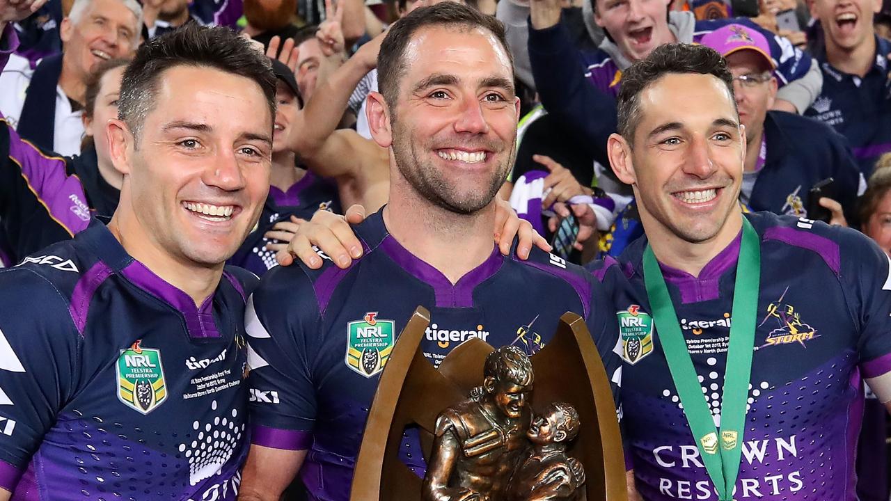 In happier times. Cronk, Smith and Slater before the falling out.