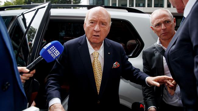 Alan Jones arrives at the Downing Centre. Picture: NewsWire / Nikki Short