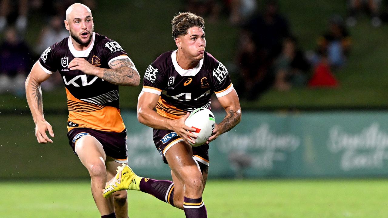 Full Back Reece Walsh during a Brisbane Broncos NRL training session at  Clive Berghofer Centre in Brisbane, today 20th of January 2023. (AAP  Image/Glenn Campbell) NO ARCHIVING ** STRICTLY EDITORIAL USE ONLY