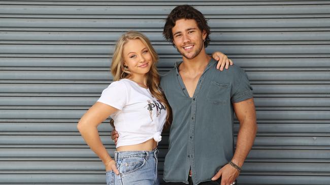 Home And Away actors Olivia Deeble and Orpheus Pledger’s characters are at the centre of a medical cannabis storyline. Picture: David Swift