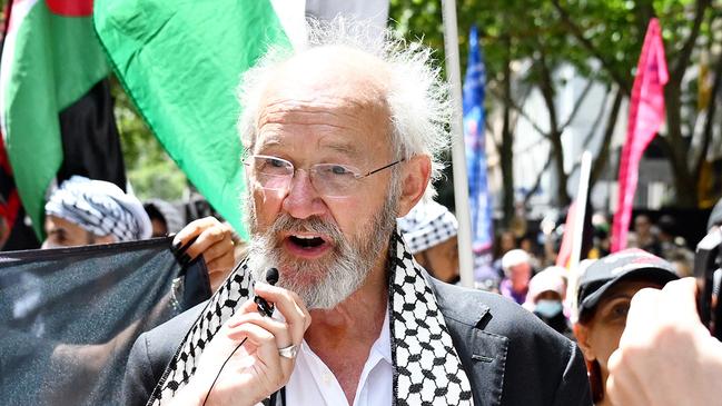 Julian Assange’s father John Shipton. Picture: NCA NewsWire/Luis Enrique Ascui