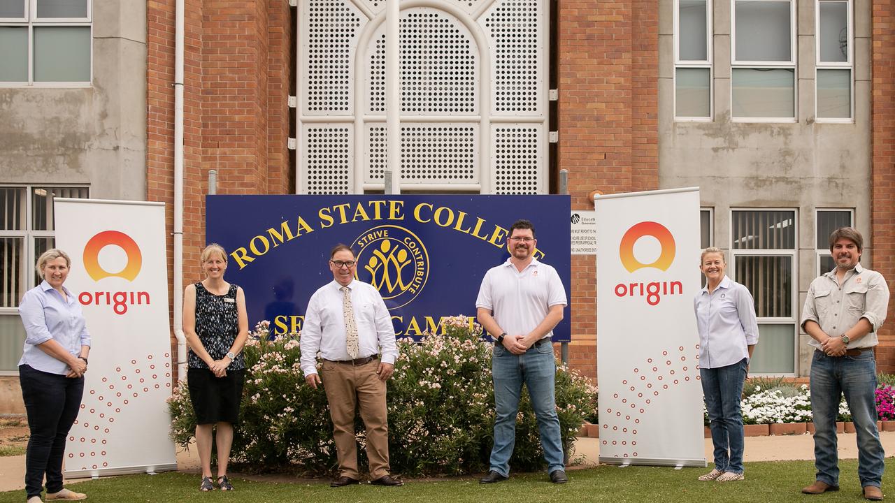 Sue Sands (Origin), Kate Van der Meulen (Head of Senior Campus), Guy Hendriks College Principal, Dave Atkin (Origin), Maxine Thomas (Origin) and Armando de la Flor Olavide (Origin).