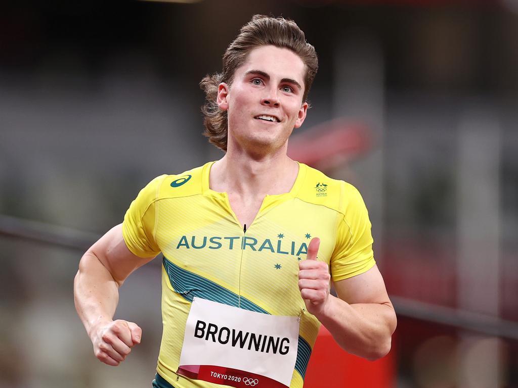Browning announced himself on the world stage in Tokyo. Picture: Cameron Spencer/Getty Images