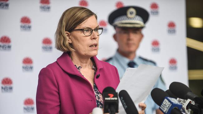 Chief Health Officer Dr Kerry Chant says a worker taking people to quarantine was the beginning of the Berala cluster. Picture: NCA NewsWire/Flavio Brancaleone