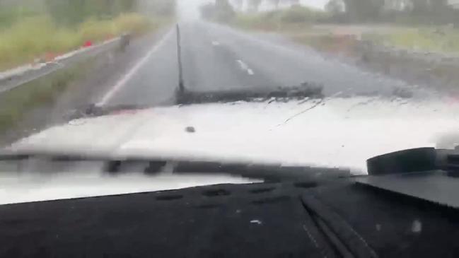 Severe storm drops hailstones in Isaac Region