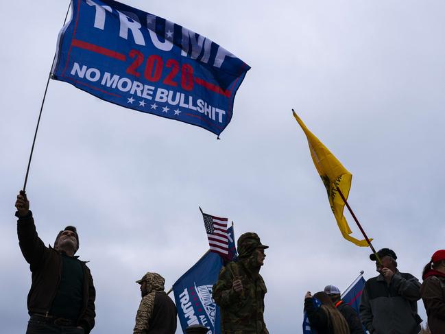 Supporters of Donald Trump still refuse to believe he lost the election. Picture: Getty Images/AFP