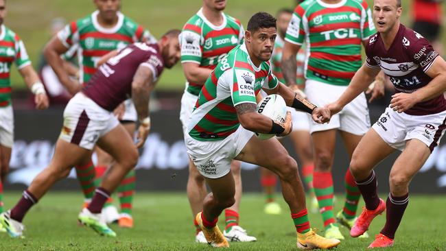 Dane Gagai was involved in a last-minute scuffle with Kieran Foran. Picture: Getty Images. Picture: Getty Images