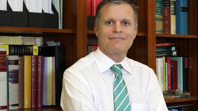 SA State Coroner Mark Johns, pictured in his office.