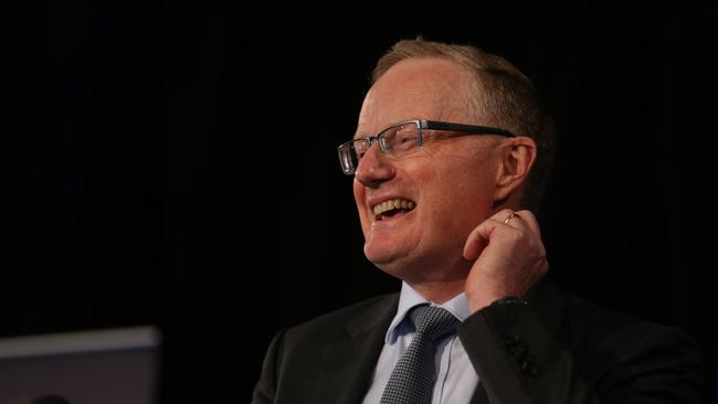 RBA governor Philip Lowe as he delivers a landmark speech to the National Press Club lunch in Sydney held at Doltone House at Jones Bay Wharf. Britta Campion / The Australian