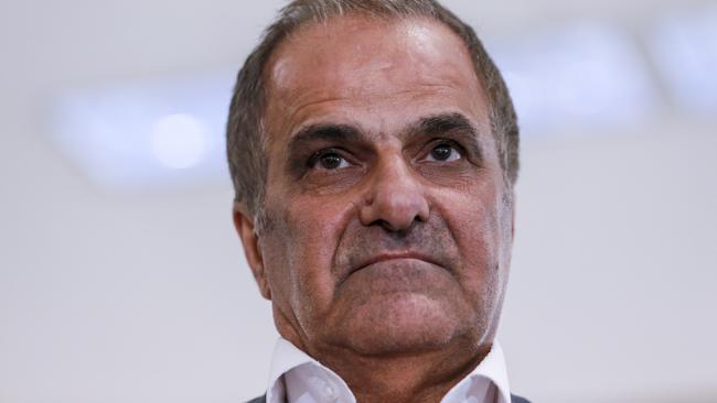 Victorian MP Khalil Eideh arrives at Melbourne airport after he was refused entry to the United States. Picture: AAP/Wayne Taylor