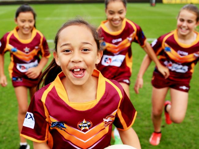 Zoe Talau with some of her Kurnell Stingrays teammates.