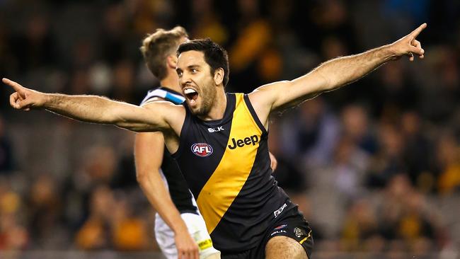 Troy Chaplin loved this goal against his former side. Picture: Getty Images