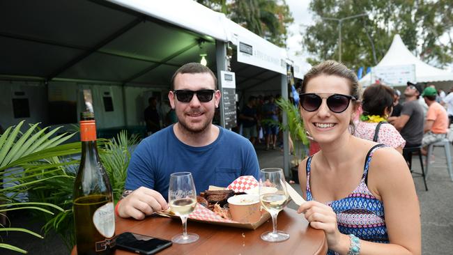 Luke McNamara and Candy Burndred at Capricorn Food and Wine Festival. Photo Allan Reinikka / The Morning Bulletin