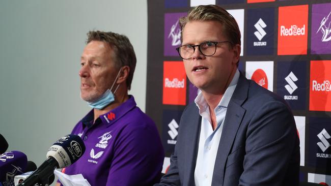 Melbourne Storm chief executive Justin Rodski says a second Melbourne team won’t work. Picture: NCA NewsWire / David Crosling