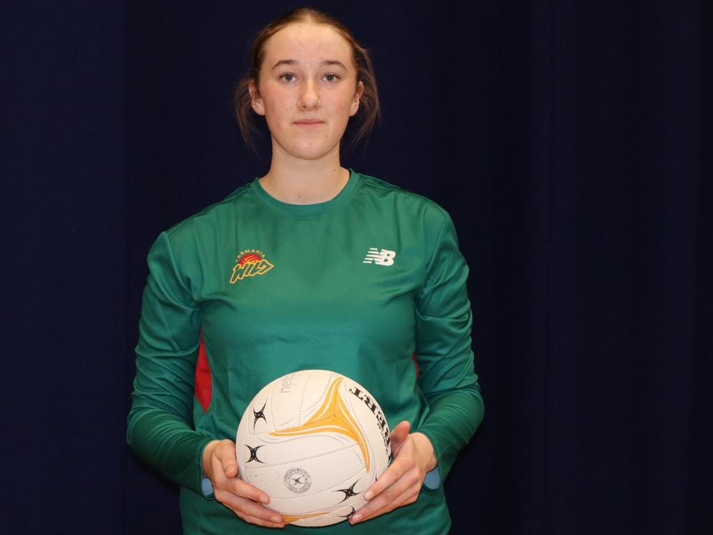 Amber Brown has been selected to play for Tasmania Wild. Picture: Tasmania Netball