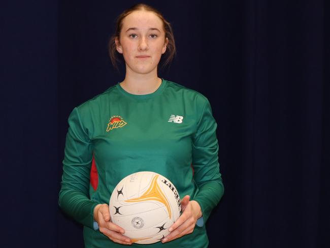 Amber Brown has been selected to play for Tasmania Wild. Picture: Tasmania Netball