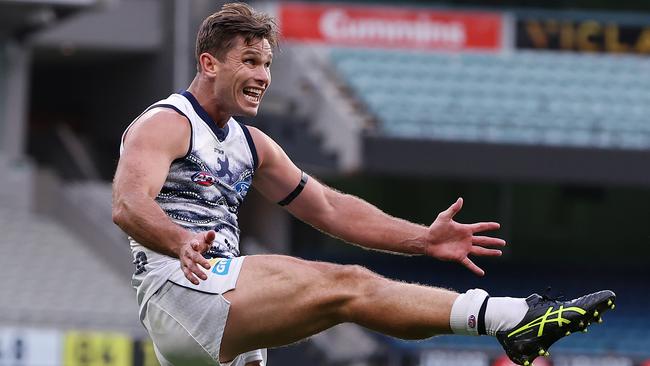 Geelong champion Tom Hawkins joins his father in Melbourne Grammar School’s best team of the past 50 years.