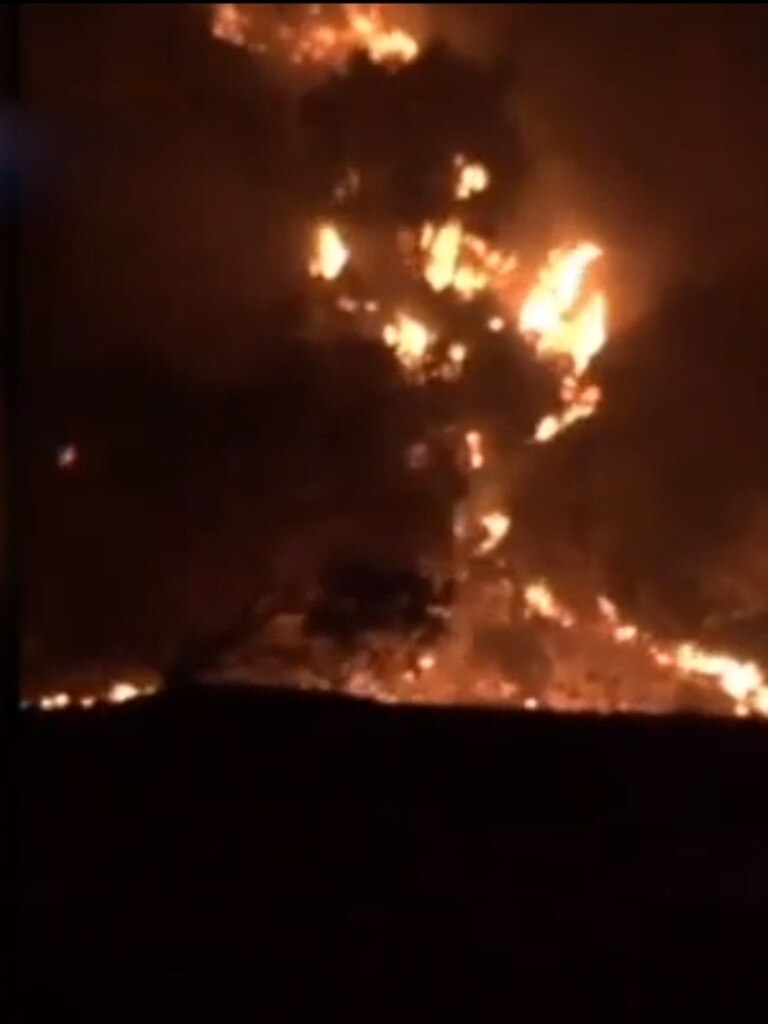 Philip Pawsey was camping on Fraser Island when he was advised by Queensland Police to leave the area due to an approaching fire on Friday night (9th November 2020) Picture facebook/Philip Pawsey