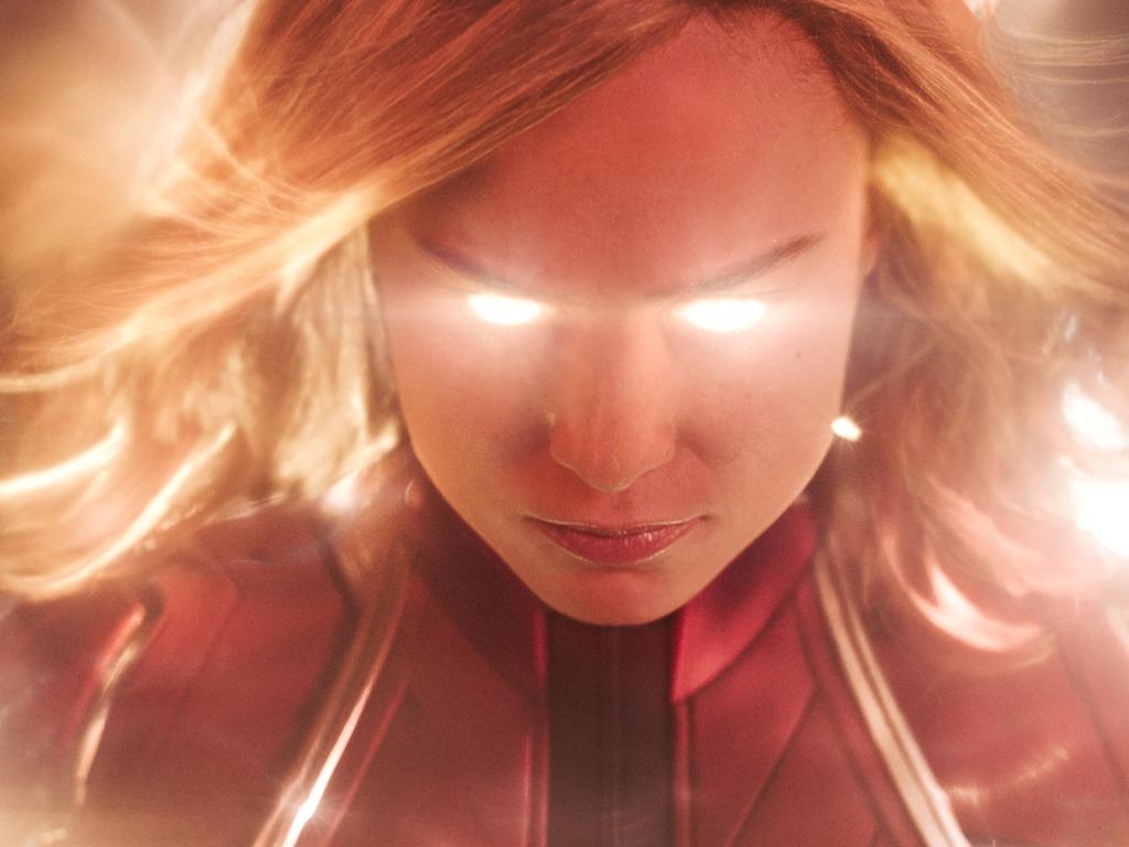 Brie Larson in Marvel’s Capitan Marvel. Picture: Film Frame (Marvel Studios)