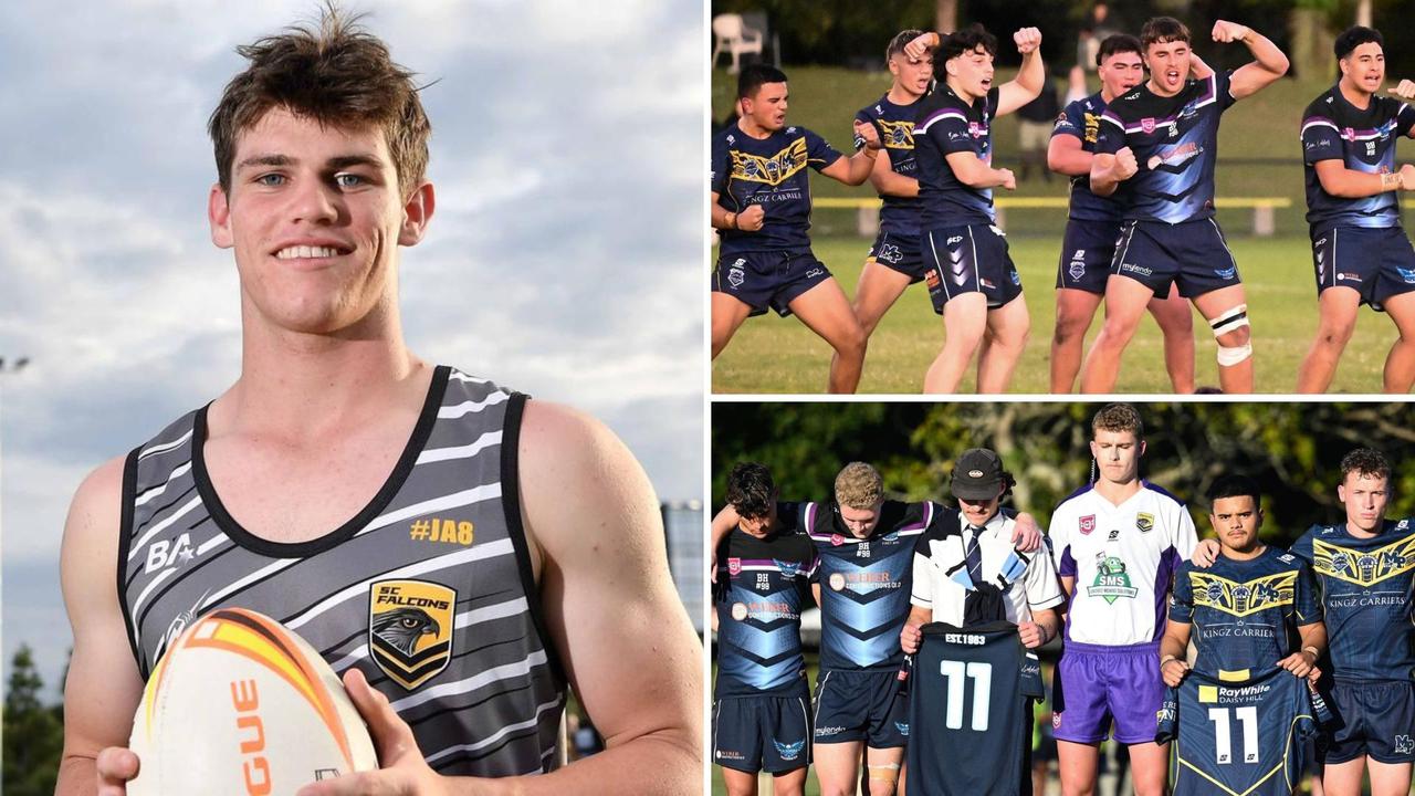 Former Sunshine Coast Falcons and Caloundra SHS player Ben Hunter. Pictures: Patrick Woods and Kylie McLellan.