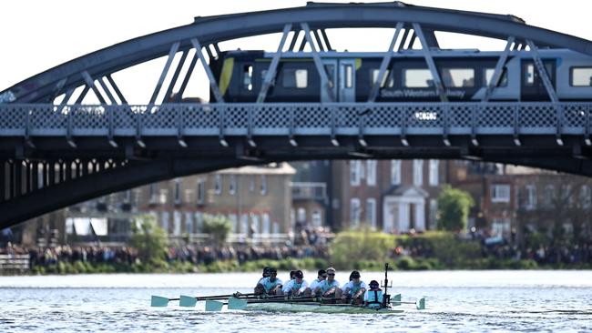 Cambridge University men's rowers blamed dirty water for falling ill before a race against Oxford University. Picture: AFP