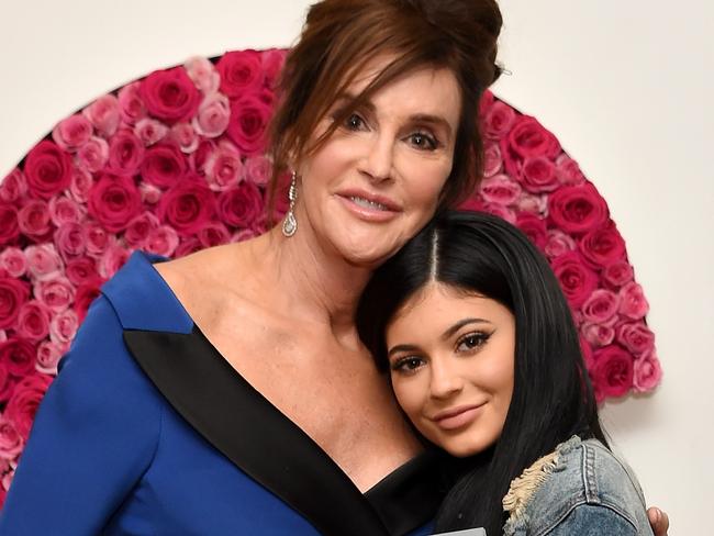 Caitlyn Jenner with her daughter Kylie. Picture: Nicholas Hunt/Getty Images for Glamour