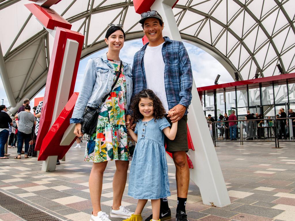 The Ip family celebrated Australia Day by taking their four-year-old daughter to her first large concert. Picture: Morgan Sette / The Advertiser