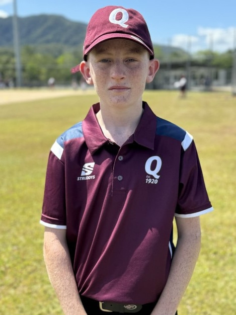 Coby Poustie will represent Queensland in the National under 12s School Sports Softball Championships in Cairns. Picture: Supplied