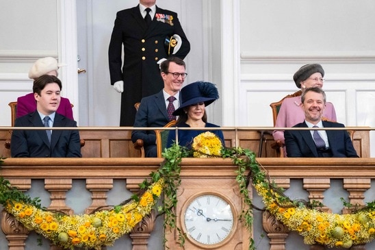 King Frederik and Queen Mary appear at Danish Parliament