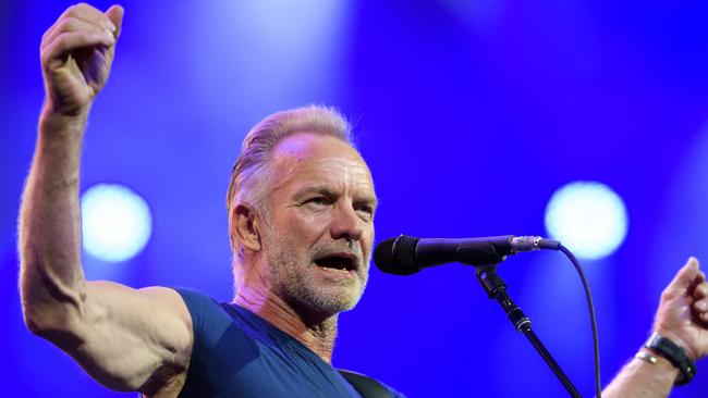 Sting performs on stage during the opening day of the 53rd edition of Montreux Jazz Festival. Picture: FABRICE COFFRINI / AFP)