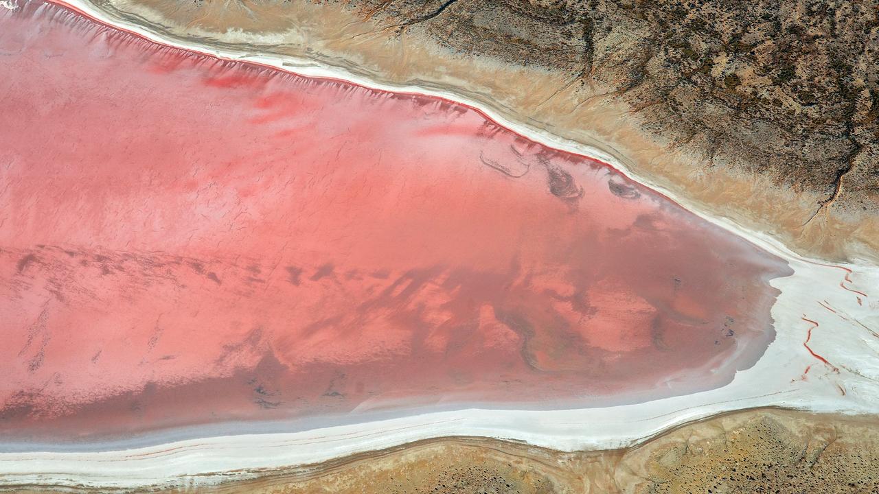 An aerial image of Lake Eyre. Picture: Supplied.