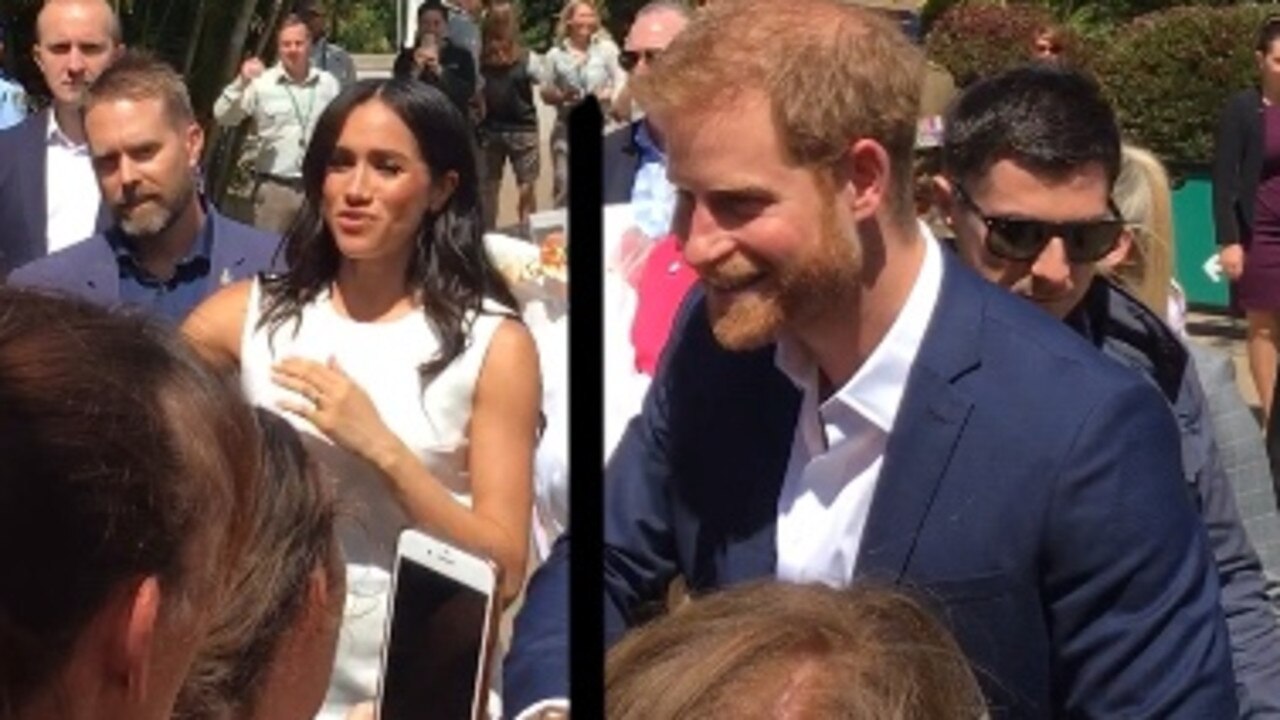 Prince Harry and Meghan Markle worked the crowd seamlessly.