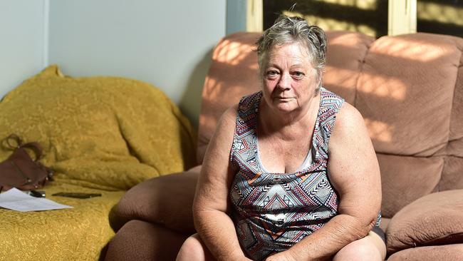 Vicki Hawkins narrowly escaped serious injury after her neighbour's dog was mauled by four dogs who went to attack her. PICTURE: MATT TAYLOR.