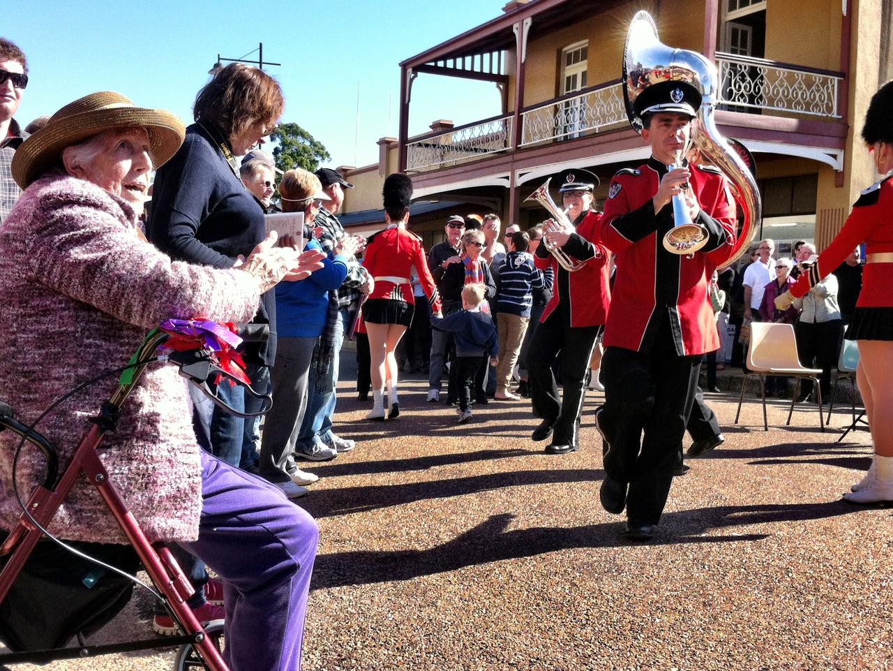 Supplied Editorial Marching band at Henry Lawson Festival in Gulgong. Picture: Angela Saurine