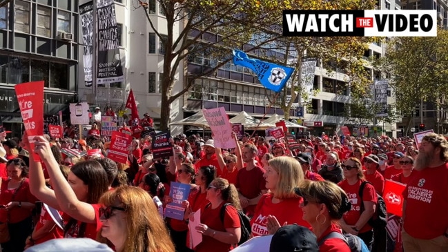 Illawarra teachers attend Sydney rally