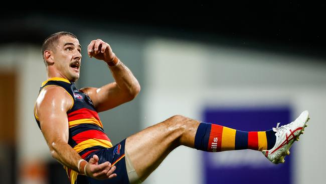 Taylor Walker is preparing to play his 250th game on Saturday. Picture: Dylan Burns/AFL Photos via Getty Images