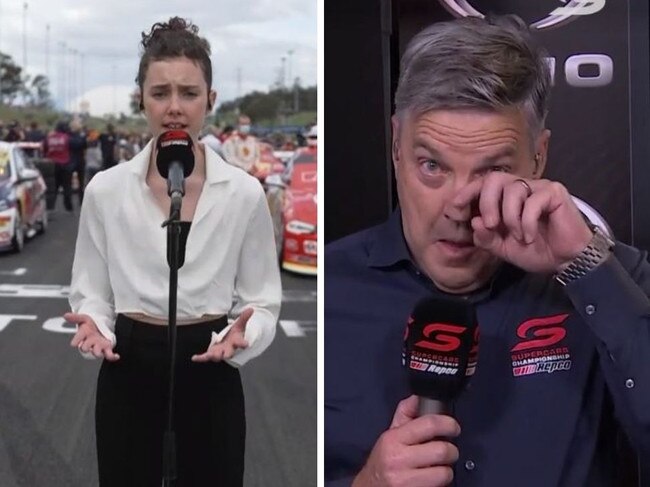 Supercars icon Neil Crompton choked up watching his daughter sing.