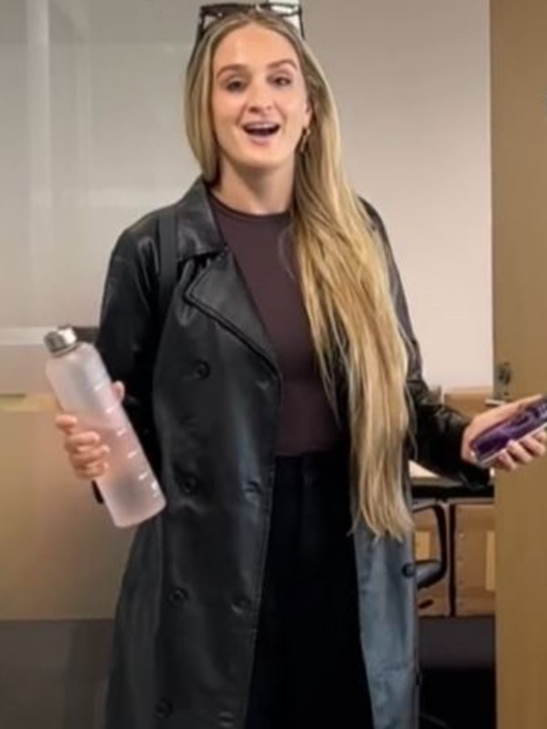 The team recently did a TikTok guessing how their personality hire would arrive for the day. Picture: Instagram/TbhSkincare