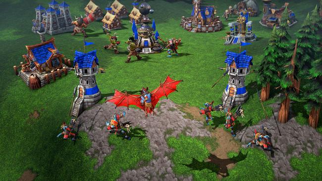 Land-based and airborne units do battle in Warcraft III, with upgraded graphics that make it much easier to see what’s going on – not to mention more visually appealing.