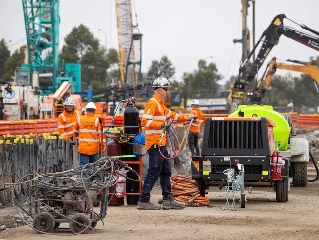 The Allan Government has signed two major contracts for the SRL East worth more than $5bn. Picture: Mark Stewart